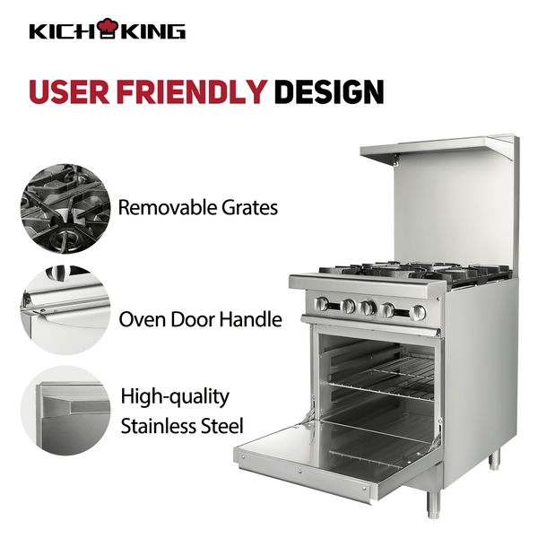 Kichking 6 Stoves range with oven