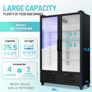 25.5 Cu.Ft Merchandiser Refrigerator Commercial Beverage Refrigerators Low-E Glass Door Display Drink Fridge
