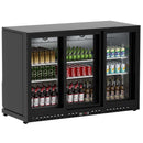 11.4 Cu.Ft Back Bar Cooler 53.2" W Glass Sliding Door Bar Fridge With LED Lighting