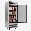 KICHKING 17.2 Cu.Ft Reach-in Freezer, Stainless Steel Single Door -8℉-0℉ Commercial Upright Freezer for Restaurant, Cafe, Bar, Garage