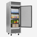 KICHKING 17.2 Cu.Ft Reach-in Refrigerator, Stainless Steel Single Door 33℉-40℉ Commercial Upright Refrigerator for Restaurant, Cafe, Bar, Garage