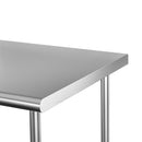 Aplancee Stainless Steel Work Table 24 x 24 Inch with Adjustable Undershelf, Heavy-Duty Metal Prep Table for Commercial Kitchen & Restaurant, Garage, Outdoor