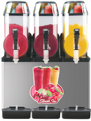 KICHKING 110V Commercial Slushy Machine 45L 3 Tank 1100W Stainless Steel Margarita Frozen Drink With Powerful Compressor Efficient Cooling Perfect for Supermarkets Cafes Restaurants Bars