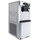 KICHKING Commercial vertical ice cream machine,25-30L/H production capacity, with 2x6L hopper, 2000W power, soft ice cream machine for restaurants and snack shops, three flavors