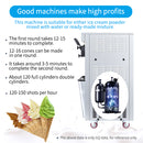 KICHKING Commercial vertical ice cream machine,25-30L/H production capacity, with 2x6L hopper, 2000W power, soft ice cream machine for restaurants and snack shops, three flavors