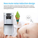 KICHKING Commercial vertical ice cream machine,25-30L/H production capacity, with 2x6L hopper, 2000W power, soft ice cream machine for restaurants and snack shops, three flavors