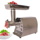Meat Grinder Commercial Meat Grinding Machine Electric Meat Chopper Mincer with 4/6/8mm Grinding Plates & Stuffing Tubes Stainless Steel