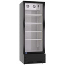 KICHKING Glass Door Display Merchandiser Refrigerator Black