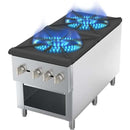 HOCCOT 18"X45" 2 Burners Stock Pot Hot Plate Gas Stove Countertop Range, 180,000 BTU