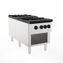 Commercial Gas Stove with 2 Burners, Propane and Natural Gas Countertop Cooking Stove Range, Stainless Steel Gas Hot Plate, Commercial Cooking Equipment for Restaurant, 180,000 BTU
