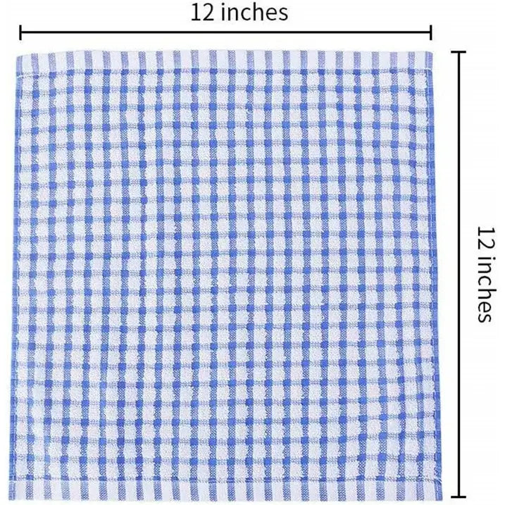 Egles Kitchen Dishcloth Set, 12"x12" 12-Pack, Pure Cotton Cleaning Dish Towel, Highly Absorbent (Mix Color)
