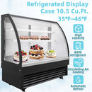 BLUELINETECH 10.3 Cu.Ft Commercial Countertop Refrigerator, Display Refrigerator,Display Cake Pastry or flower with LED Lighting Automatic Defrosting Air-cooling, ETL Certified