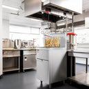 KICHKING 4 Tube Natural Gas/Liquid Propane 50 lbs  Stainless Steel Floor Fryer  - 120,000 BTU