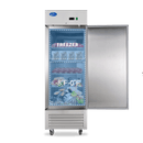 27" W Commercial Freezer, Reach-in 23 Cu.ft Stainless Steel Freezer with Single Solid Door, Upright Fan Cooling Freezer with 4 Adjustable Shelves, for Restaurant, Commercial Kitchen, Home