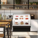 BLUELINETECH 10.3 Cu.Ft Commercial Countertop Refrigerator, Display Refrigerator,Display Cake Pastry or flower with LED Lighting Automatic Defrosting Air-cooling, ETL Certified
