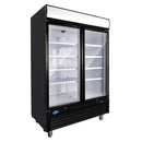49 Cu. Ft Merchandiser Refrigerator Glass Door Commercial Beverage Refrigerators With LED Light Box