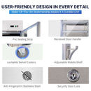 23 Cu.Ft Commercial Glass Door Display Refrigerator Merchandiser with LED Lighting