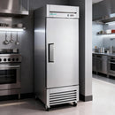 27" Solid Door Stainless Steel Reach-In freezer