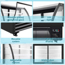 BLUELINETECH 10.3 Cu.Ft Commercial Countertop Refrigerator, Display Refrigerator,Display Cake Pastry or flower with LED Lighting Automatic Defrosting Air-cooling, ETL Certified