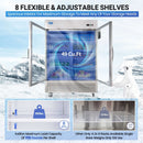 49 Cu.Ft Commercial Glass Door Display Refrigerator Merchandiser with LED Lighting