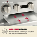 KICHKING 6 Burner Range with Griddle and 2 Standard Ovens 