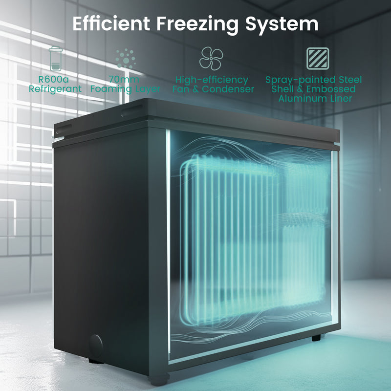Kichking BD207 Commercial Chest Freezer , 7.0 Cu ft