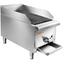 HOCCOT 12”  Gas Countertop Radiant Charbroiler -28,000 BTU Convertible Between Natural Gas And Liquid Propane