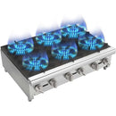 HOCCOT 36" 6 Burners Commercial Hot Plate Countertop Range Gas Stove