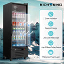 11.6 Cu.Ft Merchandiser Refrigerator Commercial Beverage Refrigerators Low-E Glass Door Display Drink Fridge