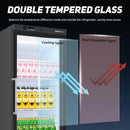 BLUELINETECH Display Refrigerator 18.6Cu.ft, 33-45℉, Black, for Food and Beverage Refrigeration, for Commercial Kitchen, Home, Canteen, Restaurant