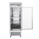 27" Solid Door Stainless Steel Reach-In freezer