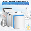 27" W Sandwich/Salad Prep Table With 1 Door Refrigerator Base | 7.4 Cu.Ft. & 12 Pans