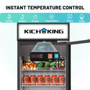 11.3 Cu. Ft Merchandiser Refrigerator Glass Door Commercial Beverage Refrigerators With LED Light Box