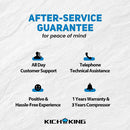 KICHKING 17.1 Cu.ft Merchandiser Refrigerator Black/Silver Swing Glass Door With LED Lighting-38.3"w