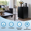 Mini Fridge for Bedroom, 1.07 cu.ft 110V Quiet Fridge with Lock, Small Silent Compact Refrigerator for Dorm RV Hotel Office, Noise Absorption, Black