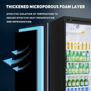 Bluelinecool 16.2 Cu.ft Display Refrigerator for Beverage,1 Glass Door Back Bar Beverage Cooler with LED Light Adjustable Shelves,Display Fridge for Shop,Restaurant,Apartment,etc