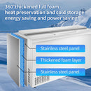 BLUELINETECH Commercial Horizontal Bottle Cooler, 14.61 Cubic Feet Do-it-yourself Commercial Horizontal Bottle Cooler with LED Thermostat, Auto Defrost, for Beer