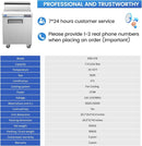 27" W Sandwich/Salad Prep Table With 1 Door Refrigerator Base | 7.4 Cu.Ft. & 12 Pans