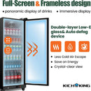 17.5 Cu.Ft Full Screen Glass Merchandiser Refrigerator Commercial Beverage Refrigerators Display Drink Fridge