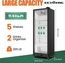 17.5 Cu.Ft Full Screen Glass Merchandiser Refrigerator Commercial Beverage Refrigerators Display Drink Fridge