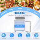 27" W Sandwich/Salad Prep Table With 1 Door Refrigerator Base | 7.2 Cu.Ft. & 8 Pans