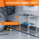 HOCCOT Stainless Steel Table for Prep & Work 24" X 36" inches with Adjustable Shelf