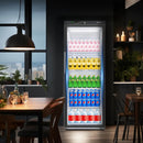 BLUELINETECH Display Refrigerator 18.6Cu.ft, 33-45℉, Black, for Food and Beverage Refrigeration, for Commercial Kitchen, Home, Canteen, Restaurant