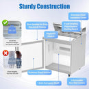 27" W Sandwich/Salad Prep Table With 1 Door Refrigerator Base | 7.2 Cu.Ft. & 8 Pans