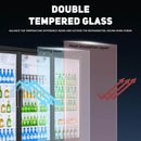 Bluelinecool 55.1 Cu.ft Display Refrigerator for Beverage,3 Glass Door back bar beverage cooler with LED Light Adjustable Shelves,Display Fridge for Shop,Restaurant,Apartment,etc