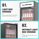 11.6 Cu.Ft Merchandiser Refrigerator Commercial Beverage Refrigerators Low-E Glass Door Display Drink Fridge