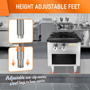 HOCCOT 18"X21" Single Burner Stock Pot Countertop Gas Stove Hot Plate Range, 90,000 BTU