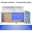 BLUELINETECH Commercial Refrigerator 72" W Sandwich & Salad Prep Table 22.3 cu.ft Stainless Steel undercounter refrigerators 3 Solid Door,30 Pans For Restaurant,Bar, Shop, etc
