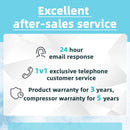 BLUELINETECH 8.3 Cu.Ft Commercial Countertop Refrigerator, Display Refrigerator,Display Cake Pastry or flower with LED Lighting Automatic Defrosting Air-cooling, ETL Certified