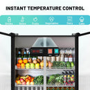 25.5 Cu.Ft Merchandiser Refrigerator Commercial Beverage Refrigerators Low-E Glass Door Display Drink Fridge